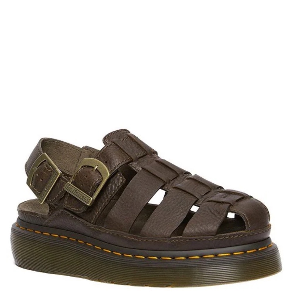 Dr. Martens Vintage Brown Leather Grizzly Fisherman Sandals Women's Size 7